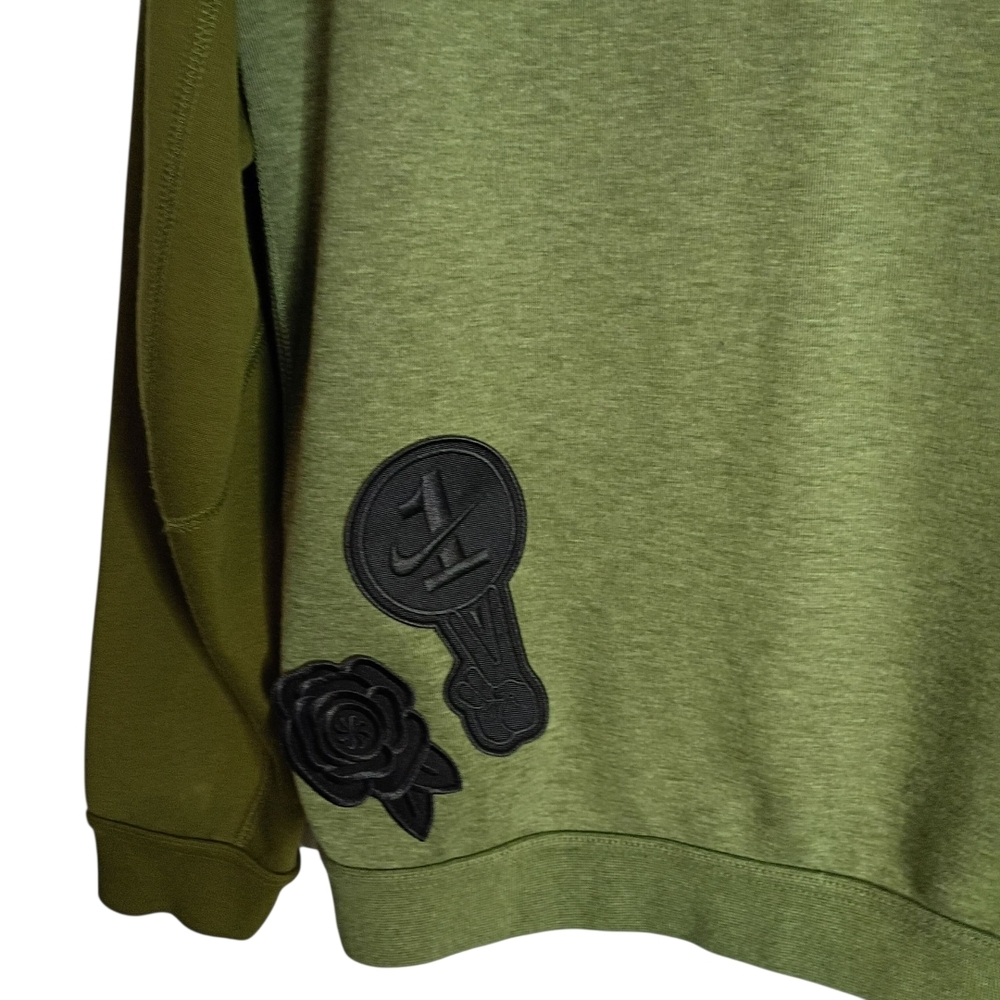 Nike -Black Rose Tech Fleece Green Jacket - Size M - Picture 5 of 8